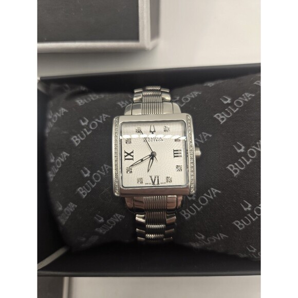 Accutron by Bulova 63R103 Masella Diamond Silver Band Women\'s Watch $950 main image 11